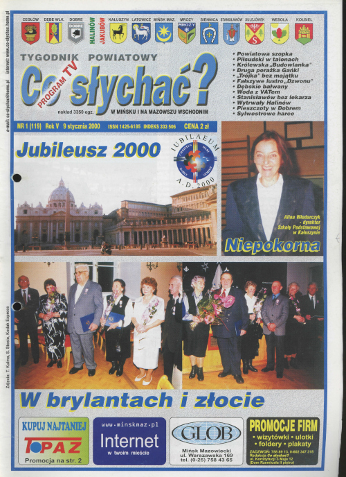 Okładka gazety Co słychać? - nr 1 (119) 2000